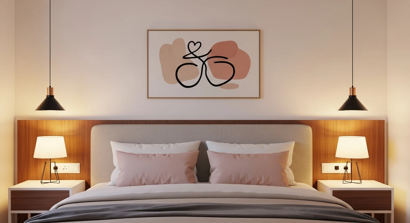 Một cặp đôi đang nắm tay nhau trong một khu vườn xanh mát, tượng trưng cho sự gắn kết và tình yêu bền vững được nuôi dưỡng bởi phong thủy tốt.