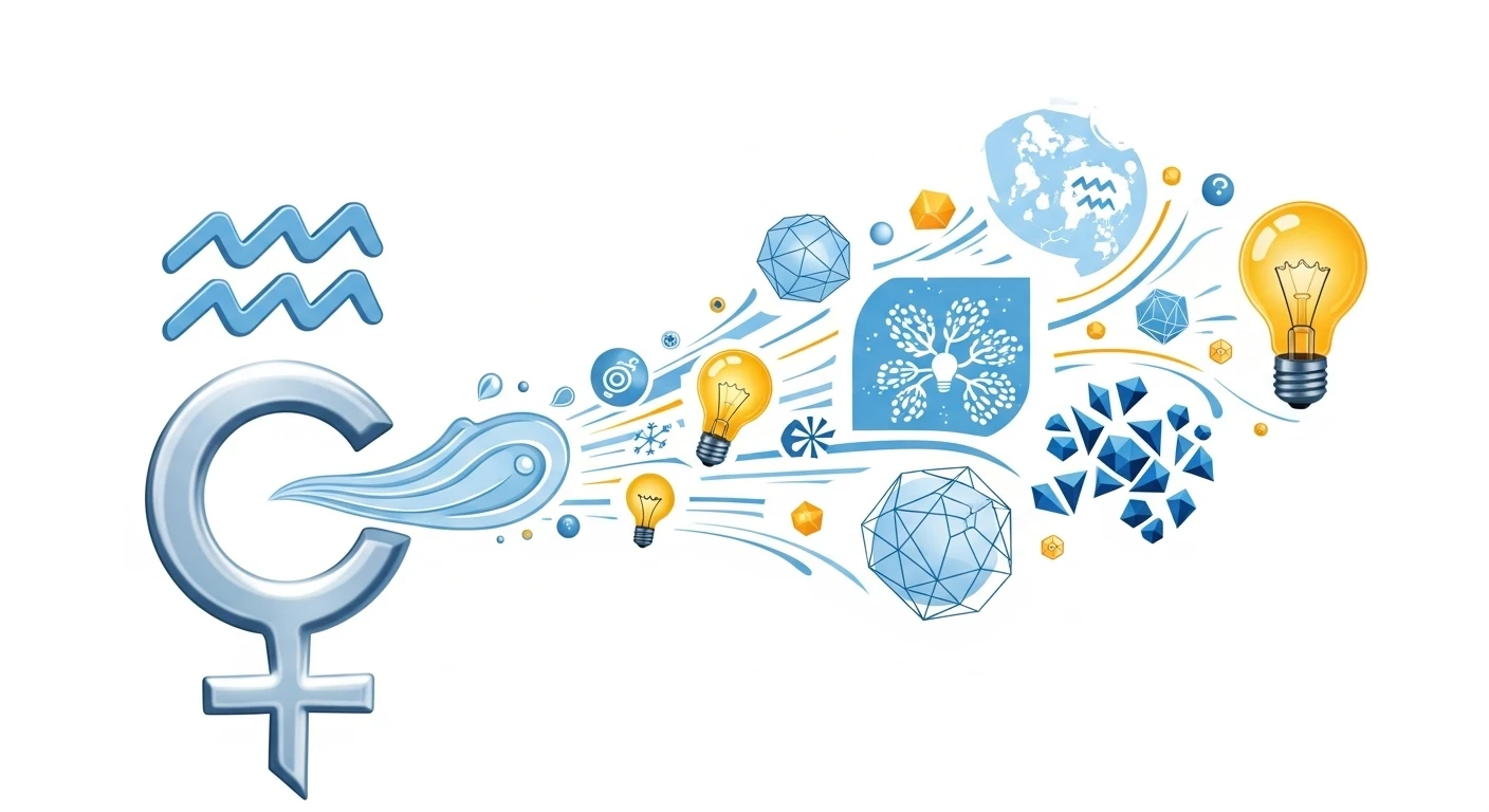 Hai người đang hợp tác, cùng nhau vẽ một bức tranh trừu tượng đầy màu sắc, tượng trưng cho sự kết hợp sáng tạo giữa Bảo Bình và Bạch Dương.