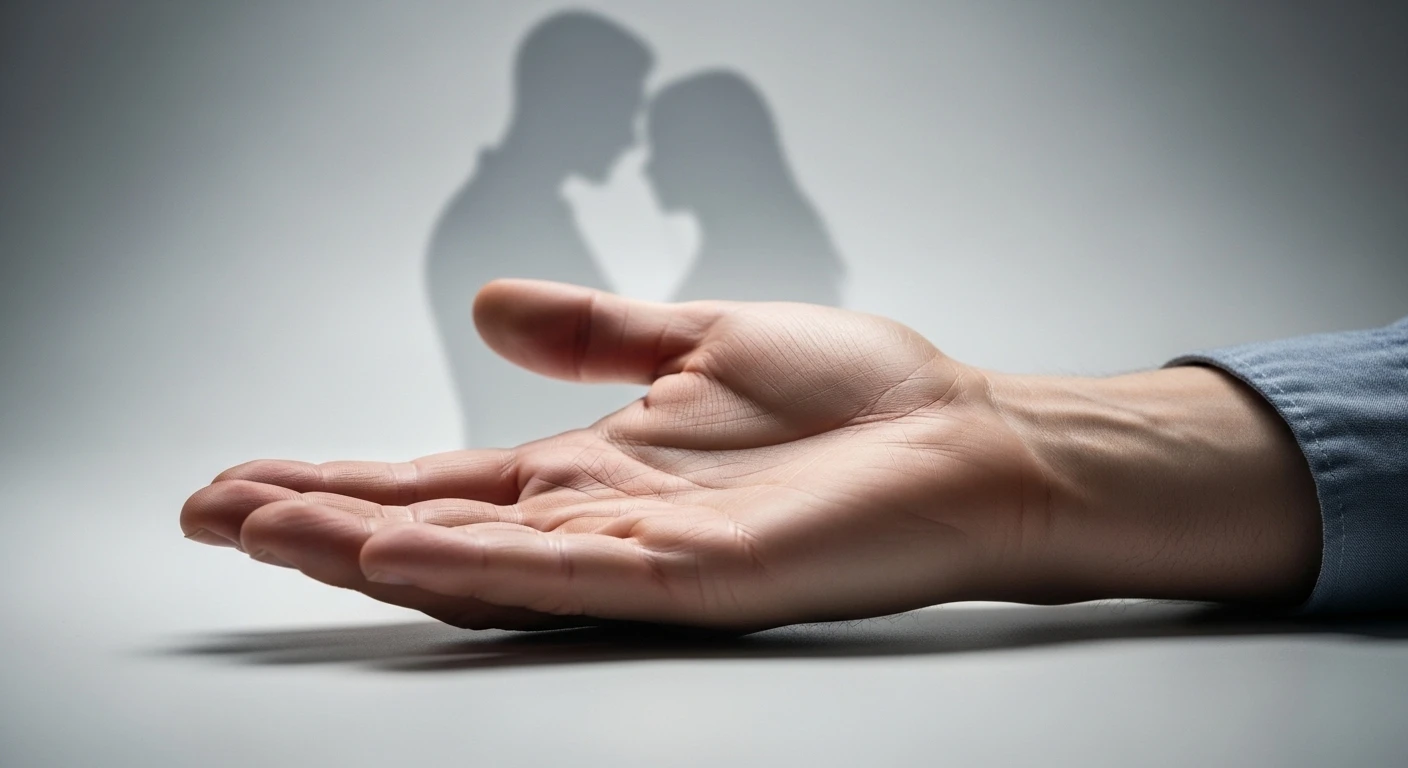 Một đôi vợ chồng đang cãi vã, tượng trưng cho những mâu thuẫn trong hôn nhân có thể dẫn đến ngoại tình.