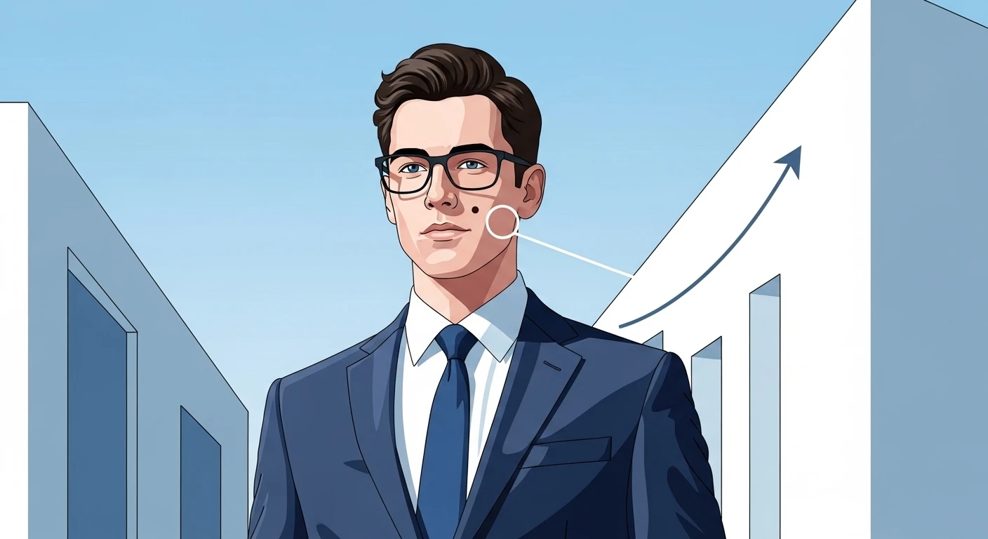 Nốt ruồi trên má trái của nam giới, tượng trưng cho đường công danh và sự nghiệp.