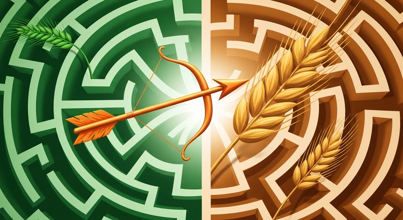 Một người phụ nữ trẻ với ánh mắt mơ màng, nhìn về phía chân trời rộng lớn, tượng trưng cho tinh thần tự do, khao khát khám phá của Nhân Mã.