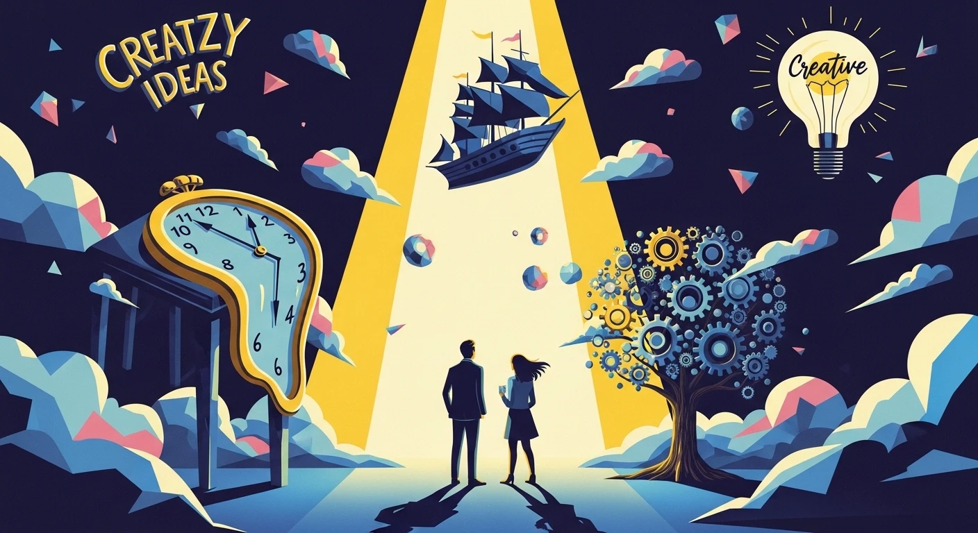 Một nhóm người trẻ đa dạng đang sôi nổi thảo luận và vẽ ý tưởng lên bảng trắng trong một không gian làm việc hiện đại, thể hiện sự hợp tác và sáng tạo không ngừng.