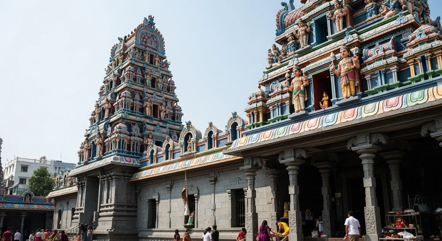 Toàn cảnh Chùa Bửu Long với bảo tháp Gotama Cetiya màu trắng và vàng rực rỡ, kiến trúc Thái Lan nổi bật giữa không gian xanh mát.