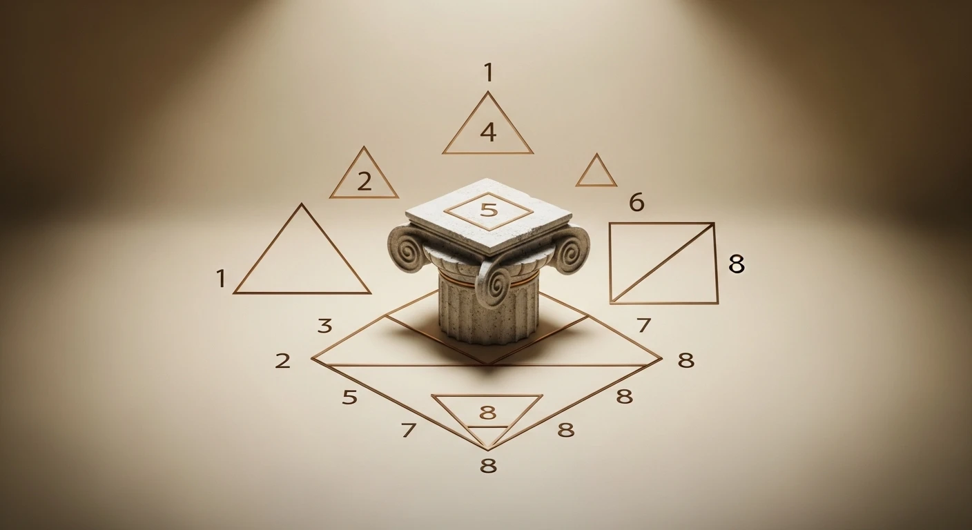 Bàn tay đang ghi chú các con số và chữ cái trên một tờ giấy, tượng trưng cho việc tính toán trong thần số học Pythagoras.