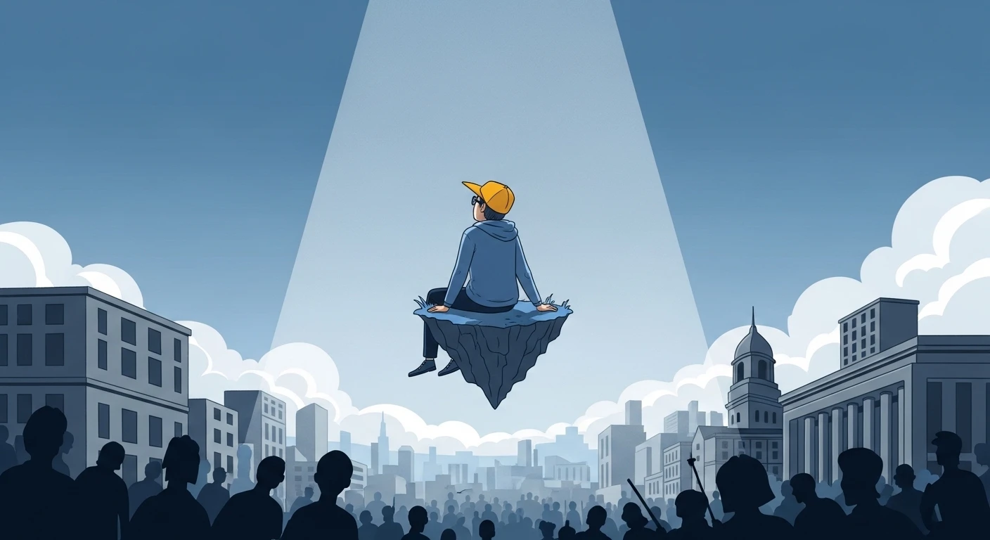 Hình ảnh trừu tượng với các chòm sao và một người phụ nữ nhìn lên bầu trời đầy sao, thể hiện sự kết nối giữa Bảo Bình và vũ trụ, tư duy độc đáo.