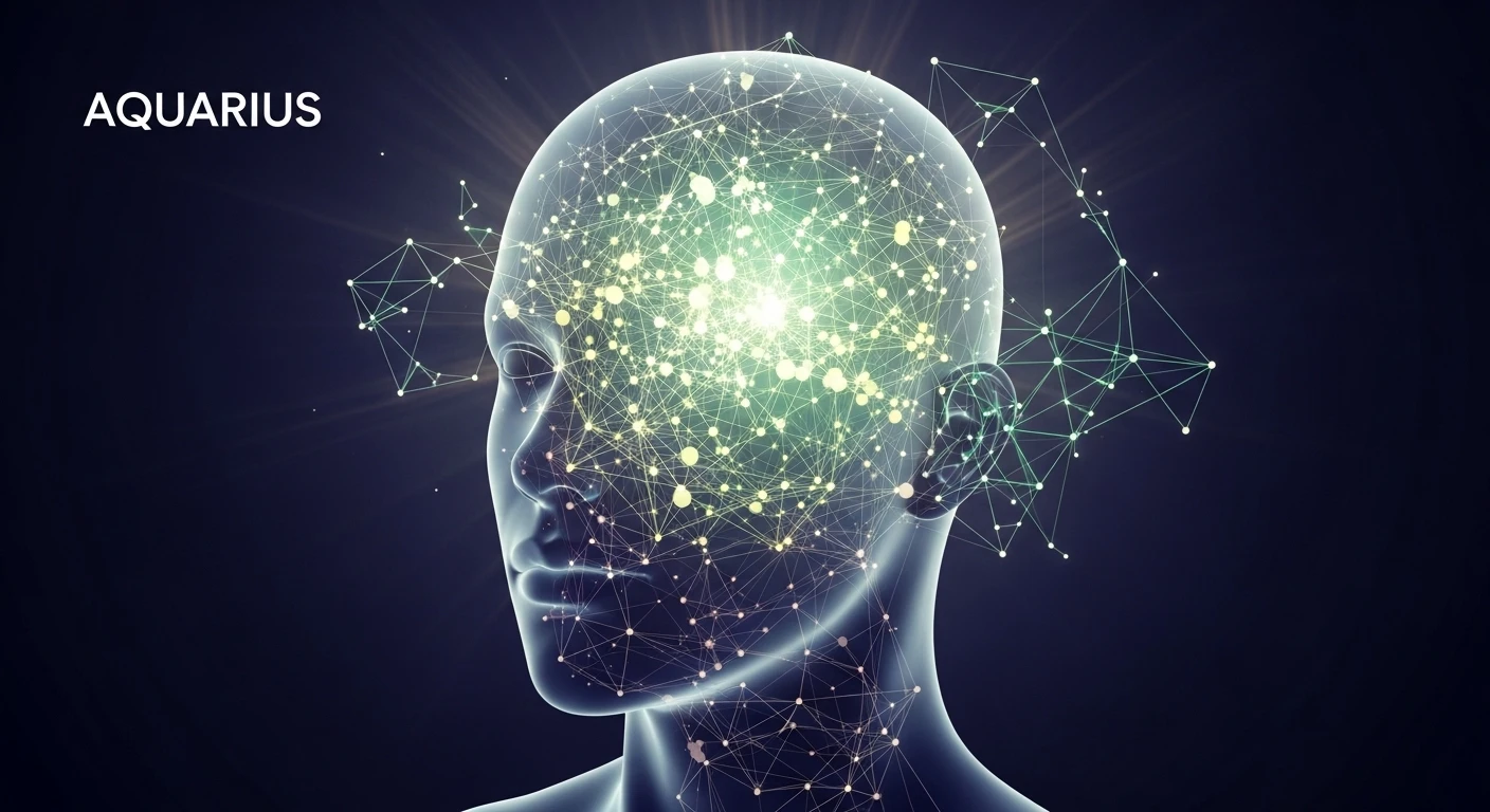 Một người phụ nữ trẻ đang ngồi một mình trong không gian mở, ánh mắt mơ màng nhìn xa xăm, thể hiện sự trầm tư, độc lập và thế giới nội tâm phong phú của Bảo Bình.