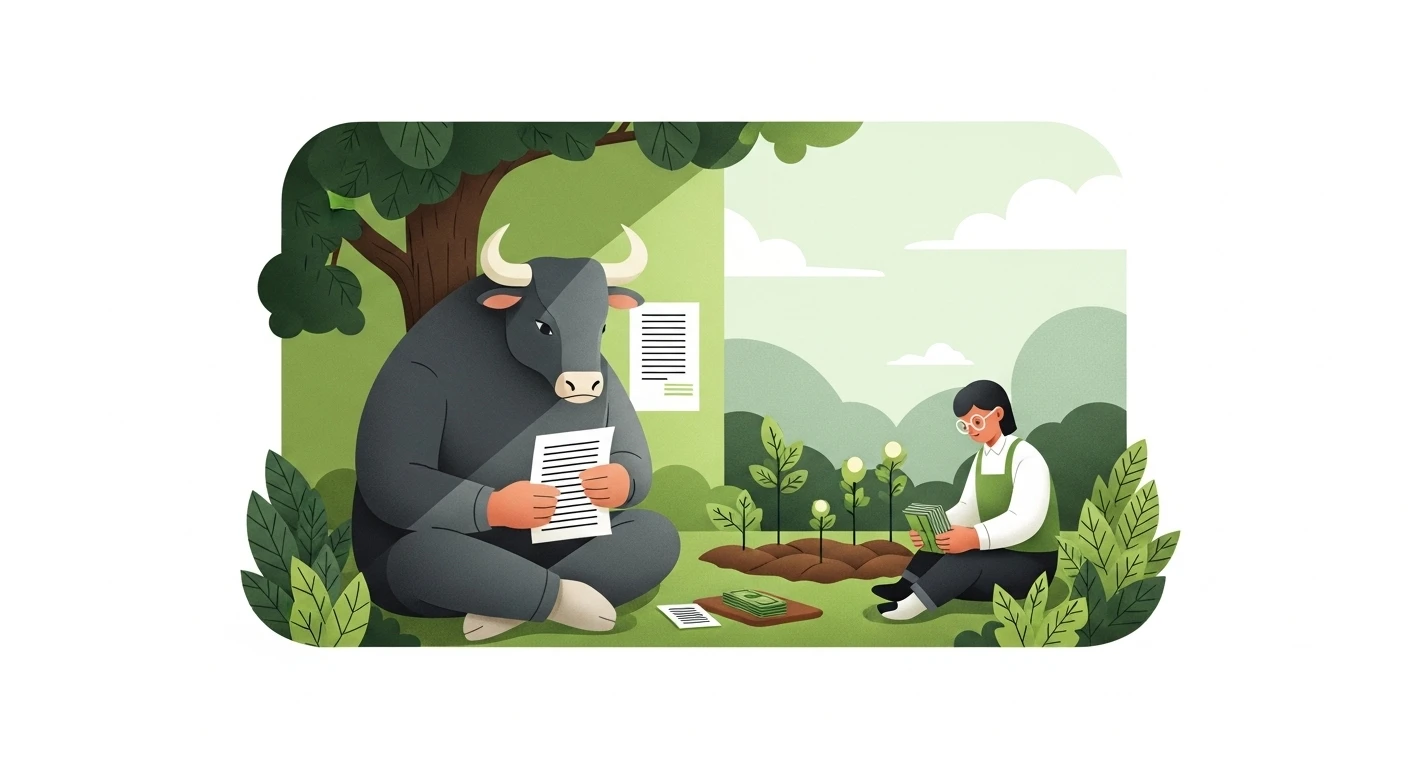 Hai bàn tay nắm chặt, một bên đeo nhẫn vàng lấp lánh (tượng trưng cho Sư Tử), một bên cầm đồng tiền cổ (tượng trưng cho Kim Ngưu), thể hiện sự đối lập giữa sĩ diện và thực tế, tiền bạc và giá trị.