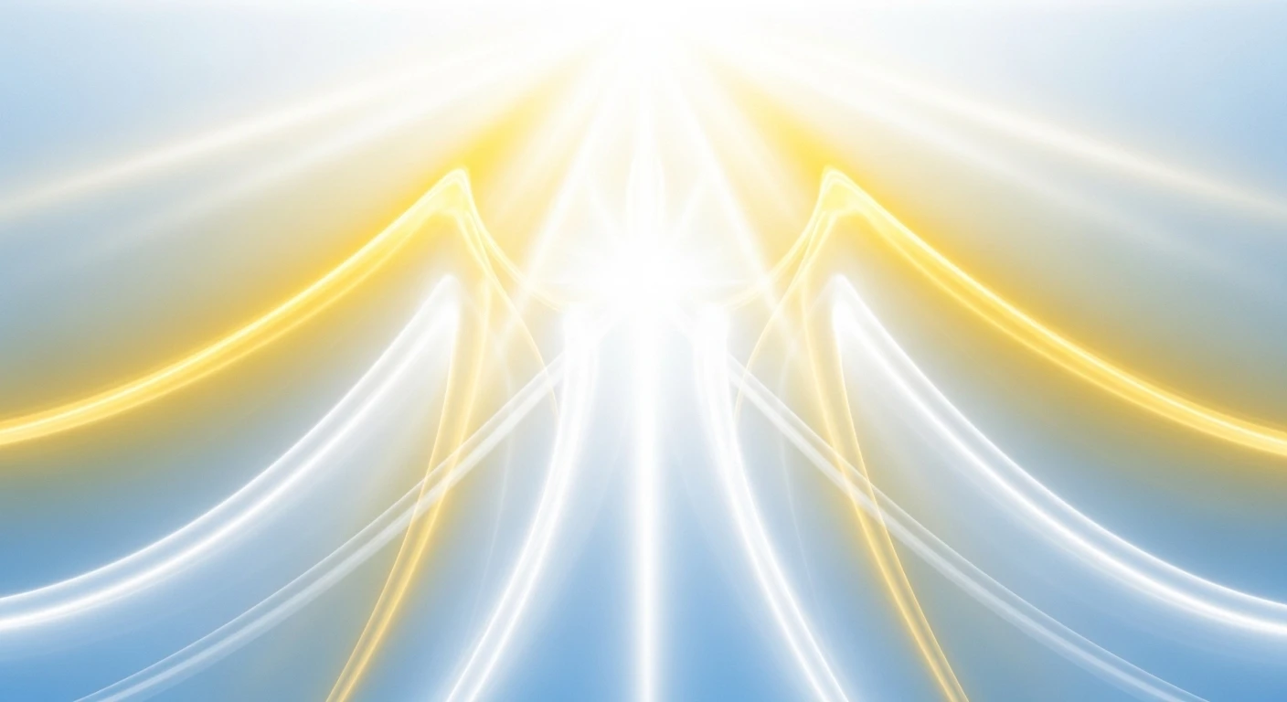 Một người đang thiền định trong tư thế hoa sen, xung quanh là ánh sáng huyền ảo và các con số 11:11 lơ lửng, tượng trưng cho sự kết nối tâm linh và vũ trụ.