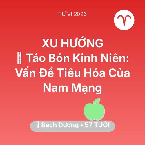 Xem tử vi Bạch Dương sinh năm 1969 Nam Mạng: 🆘 Táo Bón Kinh Niên: Vấn Đề Tiêu Hóa Của Nam Mạng Bạch Dương