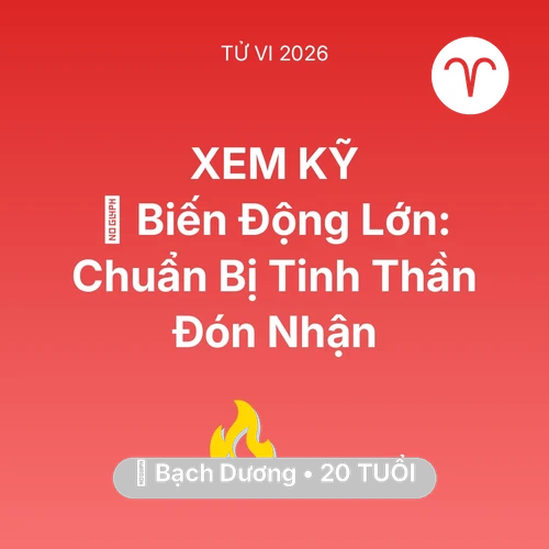 Vận hạn Bạch Dương sinh năm 2006 trong năm (2026): 🌪️ Biến Động Lớn: Bạch Dương Chuẩn Bị Tinh Thần Đón Nhận