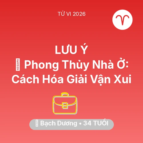 Xem tử vi Bạch Dương sinh năm 1992 : 🏠 Phong Thủy Nhà Ở: Cách Bạch Dương Hóa Giải Vận Xui