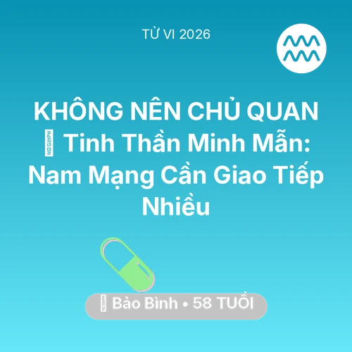 Xem tử vi Bảo Bình sinh năm 1968 Nam Mạng: 🗝️ Tinh Thần Minh Mẫn: Nam Mạng Bảo Bình Cần Giao Tiếp Nhiều