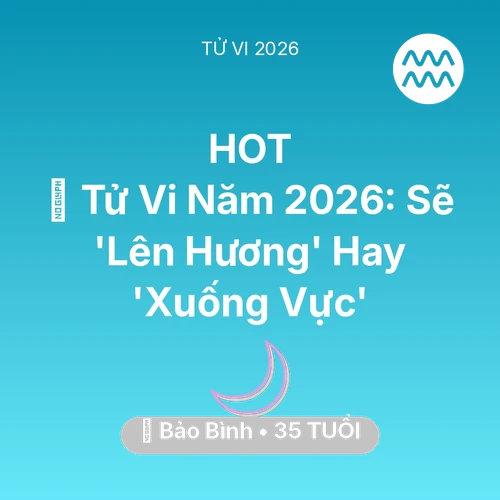 Tử vi Bảo Bình sinh năm 1991 trong năm 2026: 🔥 Tử Vi Năm 2026: Bảo Bình Sẽ 'Lên Hương' Hay 'Xuống Vực'