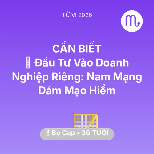 Vận hạn Bọ Cạp sinh năm 1990 trong năm (2026): 💰 Đầu Tư Vào Doanh Nghiệp Riêng: Nam Mạng Bọ Cạp Dám Mạo Hiểm