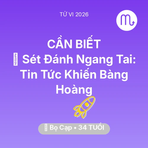 Xem tử vi Bọ Cạp sinh năm 1992 : ⚡ Sét Đánh Ngang Tai: Tin Tức Khiến Bọ Cạp Bàng Hoàng