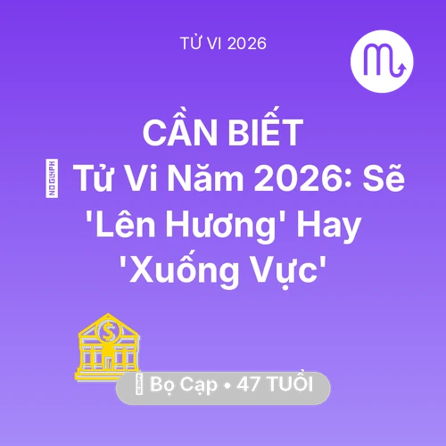 Vận hạn Bọ Cạp sinh năm 1979 trong năm (2026): 🔥 Tử Vi Năm 2026: Bọ Cạp Sẽ 'Lên Hương' Hay 'Xuống Vực'