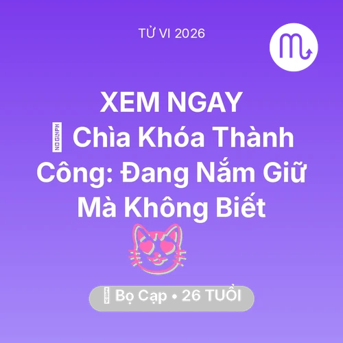 Xem tử vi Bọ Cạp sinh năm 2000 : 🗝️ Chìa Khóa Thành Công: Bọ Cạp Đang Nắm Giữ Mà Không Biết