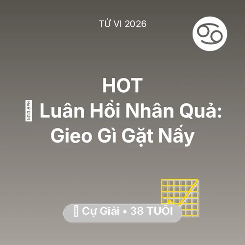 Vận hạn Cự Giải sinh năm 1988 trong năm (2026): 🕊️ Luân Hồi Nhân Quả: Cự Giải Gieo Gì Gặt Nấy