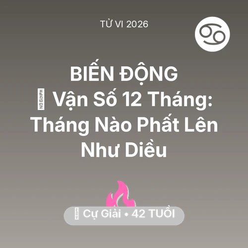 Xem tử vi Cự Giải sinh năm 1984 : 📈 Vận Số 12 Tháng: Tháng Nào Cự Giải Phất Lên Như Diều