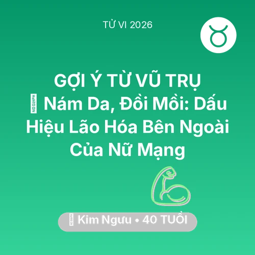 Xem tử vi Kim Ngưu sinh năm 1986 Nữ Mạng: 👵 Nám Da, Đồi Mồi: Dấu Hiệu Lão Hóa Bên Ngoài Của Nữ Mạng Kim Ngưu