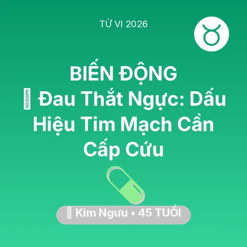 Vận hạn Kim Ngưu sinh năm 1981 trong năm (2026): 🆘 Đau Thắt Ngực: Dấu Hiệu Tim Mạch Kim Ngưu Cần Cấp Cứu