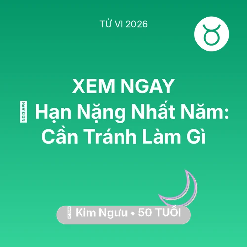 Vận hạn Kim Ngưu sinh năm 1976 trong năm (2026): 📉 Hạn Nặng Nhất Năm: Kim Ngưu Cần Tránh Làm Gì