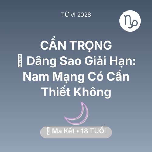 Xem tử vi Ma Kết sinh năm 2008 Nam Mạng: 🕯️ Dâng Sao Giải Hạn: Nam Mạng Ma Kết Có Cần Thiết Không