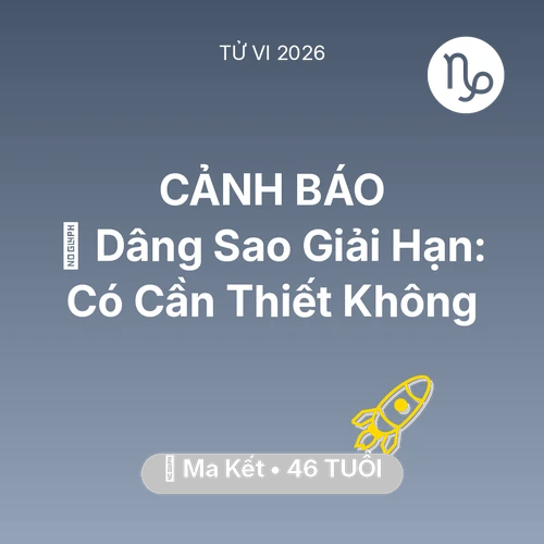 Xem tử vi Ma Kết sinh năm 1980 : 🕯️ Dâng Sao Giải Hạn: Ma Kết Có Cần Thiết Không