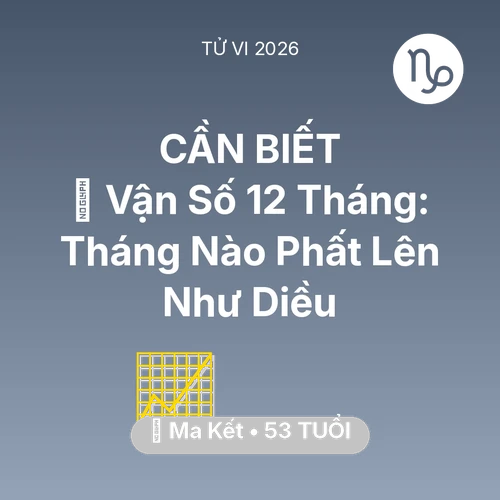 Xem tử vi Ma Kết sinh năm 1973 : 📈 Vận Số 12 Tháng: Tháng Nào Ma Kết Phất Lên Như Diều