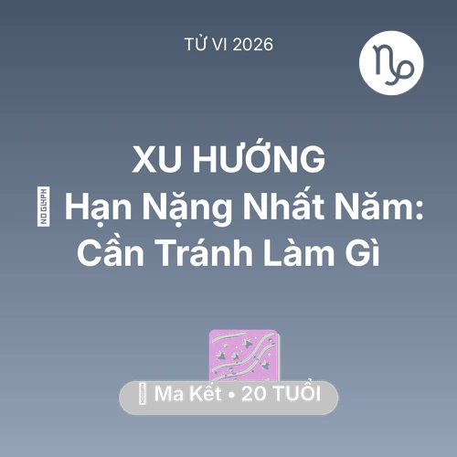 Xem tử vi Ma Kết sinh năm 2006 : 📉 Hạn Nặng Nhất Năm: Ma Kết Cần Tránh Làm Gì