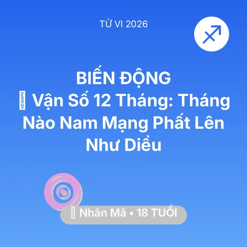 Xem tử vi Nhân Mã sinh năm 2008 Nam Mạng: 📈 Vận Số 12 Tháng: Tháng Nào Nam Mạng Nhân Mã Phất Lên Như Diều