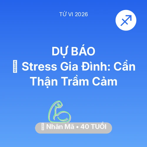 Vận hạn Nhân Mã sinh năm 1986 trong năm (2026): 🛑 Stress Gia Đình: Nhân Mã Cẩn Thận Trầm Cảm