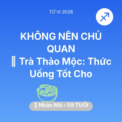 Vận hạn Nhân Mã sinh năm 1967 trong năm (2026): 🍵 Trà Thảo Mộc: Thức Uống Tốt Cho Nhân Mã