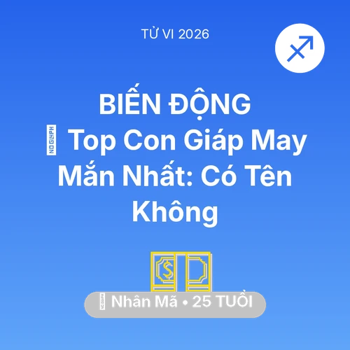 Xem tử vi Nhân Mã sinh năm 2001 : 🏆 Top Con Giáp May Mắn Nhất: Có Tên Nhân Mã Không