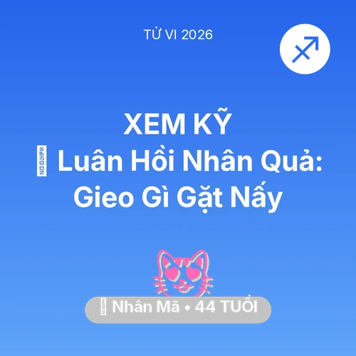 Tử vi Nhân Mã sinh năm 1982 trong năm 2026: 🕊️ Luân Hồi Nhân Quả: Nhân Mã Gieo Gì Gặt Nấy