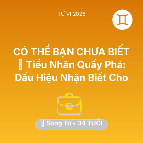 Vận hạn Song Tử sinh năm 1992 trong năm (2026): 👺 Tiểu Nhân Quấy Phá: Dấu Hiệu Nhận Biết Cho Song Tử