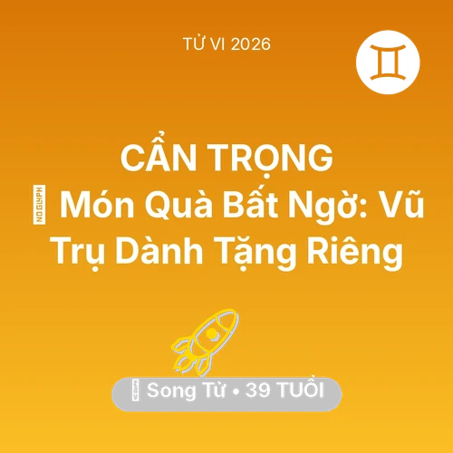 Vận hạn Song Tử sinh năm 1987 trong năm (2026): 🎁 Món Quà Bất Ngờ: Vũ Trụ Dành Tặng Riêng Song Tử