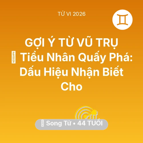 Xem tử vi Song Tử sinh năm 1982 : 👺 Tiểu Nhân Quấy Phá: Dấu Hiệu Nhận Biết Cho Song Tử
