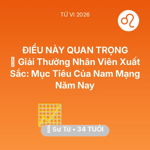 Vận hạn Sư Tử sinh năm 1992 trong năm (2026): 🏆 Giải Thưởng Nhân Viên Xuất Sắc: Mục Tiêu Của Nam Mạng Sư Tử Năm Nay