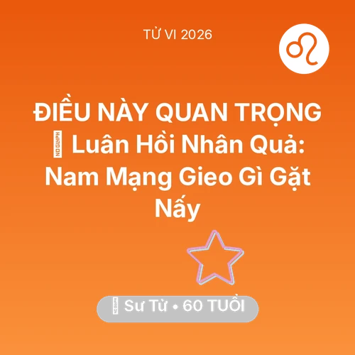 Vận hạn Sư Tử sinh năm 1966 trong năm (2026): 🕊️ Luân Hồi Nhân Quả: Nam Mạng Sư Tử Gieo Gì Gặt Nấy