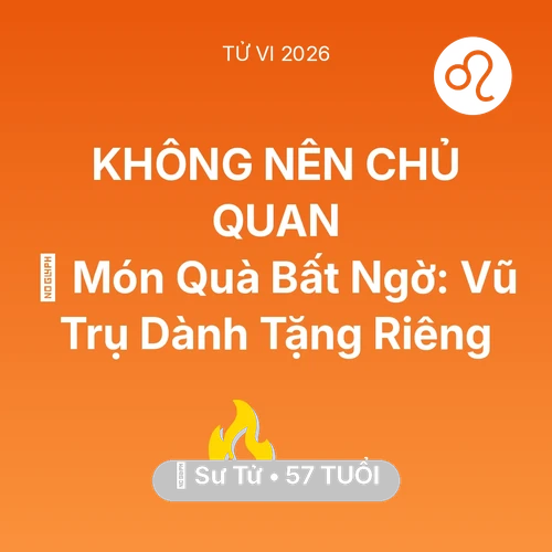 Vận hạn Sư Tử sinh năm 1969 trong năm (2026): 🎁 Món Quà Bất Ngờ: Vũ Trụ Dành Tặng Riêng Sư Tử