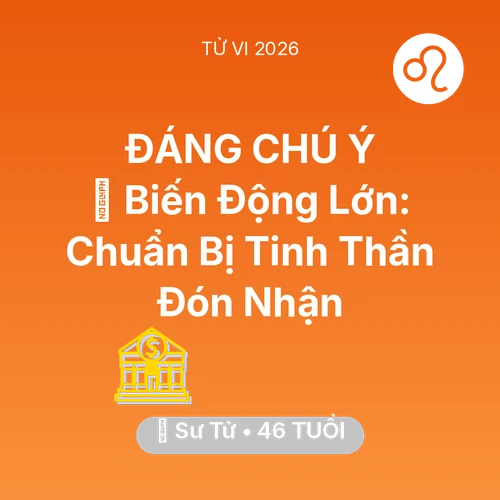 Xem tử vi Sư Tử sinh năm 1980 : 🌪️ Biến Động Lớn: Sư Tử Chuẩn Bị Tinh Thần Đón Nhận