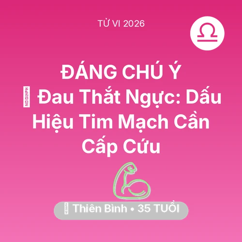 Vận hạn Thiên Bình sinh năm 1991 trong năm (2026): 🆘 Đau Thắt Ngực: Dấu Hiệu Tim Mạch Thiên Bình Cần Cấp Cứu