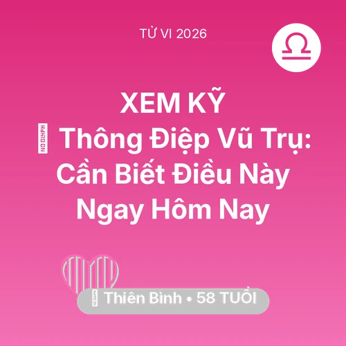 Xem tử vi Thiên Bình sinh năm 1968 : 🌌 Thông Điệp Vũ Trụ: Thiên Bình Cần Biết Điều Này Ngay Hôm Nay