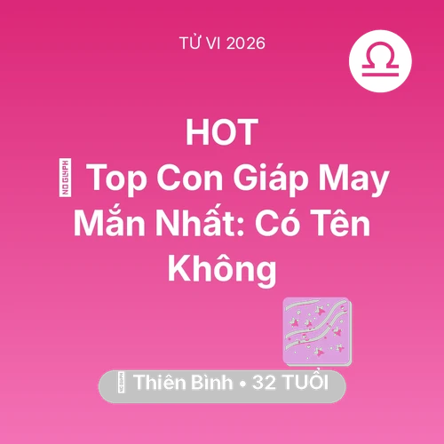 Xem tử vi Thiên Bình sinh năm 1994 : 🏆 Top Con Giáp May Mắn Nhất: Có Tên Thiên Bình Không