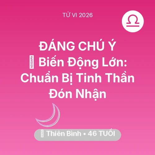 Xem tử vi Thiên Bình sinh năm 1980 : 🌪️ Biến Động Lớn: Thiên Bình Chuẩn Bị Tinh Thần Đón Nhận