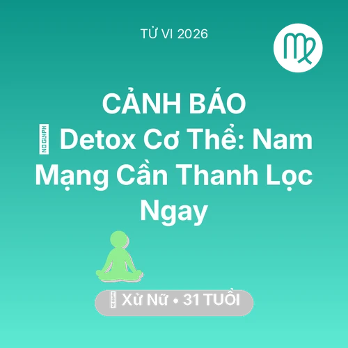 Xem tử vi Xử Nữ sinh năm 1995 Nam Mạng: 🌟 Detox Cơ Thể: Nam Mạng Xử Nữ Cần Thanh Lọc Ngay