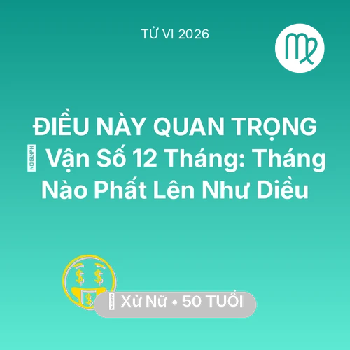 Xem tử vi Xử Nữ sinh năm 1976 : 📈 Vận Số 12 Tháng: Tháng Nào Xử Nữ Phất Lên Như Diều