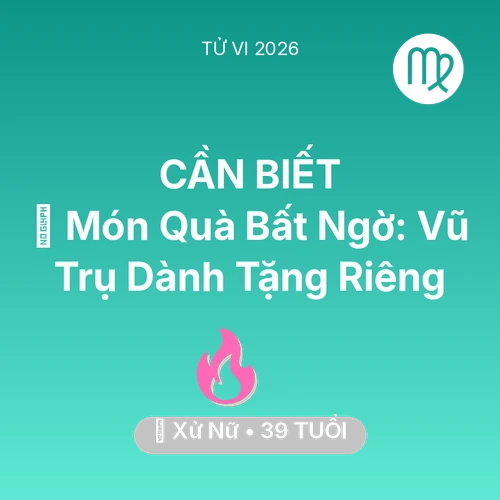 Vận hạn Xử Nữ sinh năm 1987 trong năm (2026): 🎁 Món Quà Bất Ngờ: Vũ Trụ Dành Tặng Riêng Xử Nữ