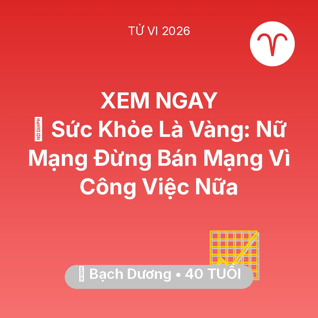 Tổng quan Sự Nghiệp tuổi 40 - Xem tử vi Bạch Dương sinh năm 1986 Nữ Mạng: 🏥 Sức Khỏe Là Vàng: Nữ Mạng Bạch Dương Đừng Bán Mạng Vì Công Việc Nữa